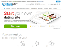 Tablet Screenshot of datingfactory.com
